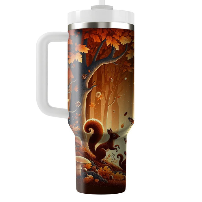 Autumn Woodland Whimsy  Tumblers With Lids