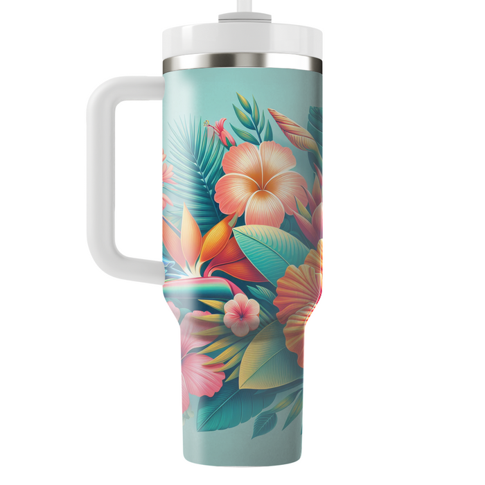 Tropical Paradise Floral  Tumblers For Gifts