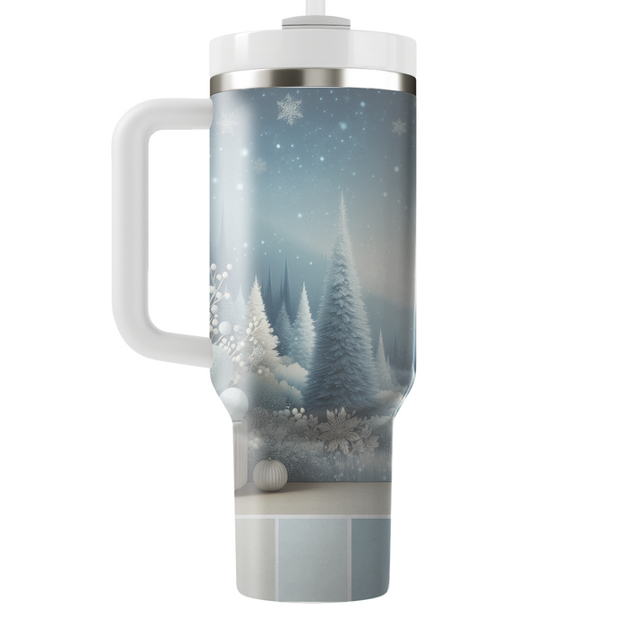 Winter Frosted Pines  Personalized Tumblers