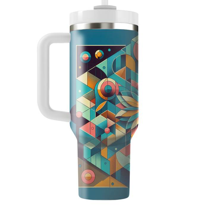 Geometric Bloom  Custom Tumblers