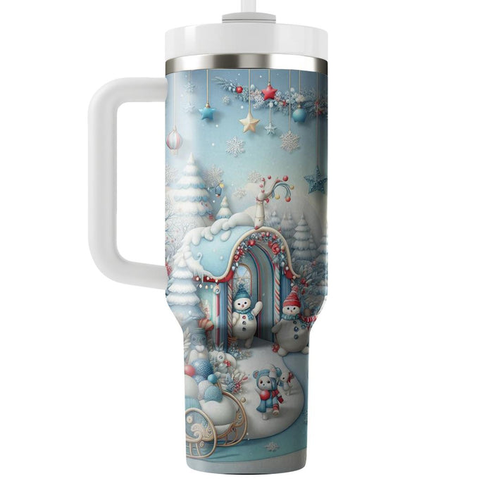 Winter Whimsy - A Cozy Holiday  Tumbler Cups