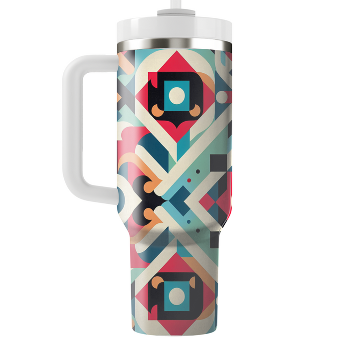 Vibrant Patchwork Design  Insulated Tumblers