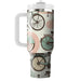 Vintage Bicycle Motif  Insulated Tumblers