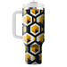 Geometric Honeycomb Pattern  Personalized Tumblers