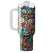 Funky Doodle Paradise  Tumbler Cups