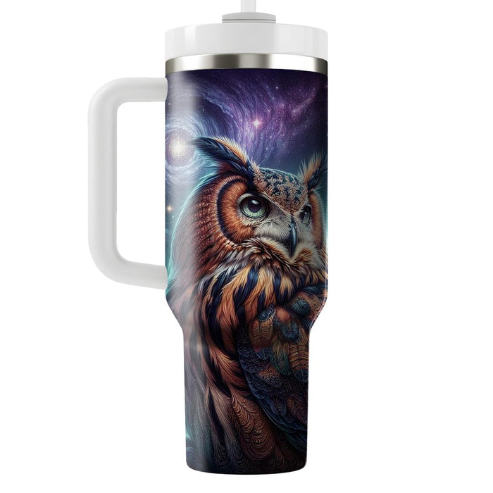 Galactic Owl Vision  Decorative Tumblers