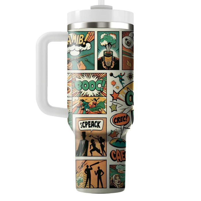 Vintage Comic Book  Decorative Tumblers