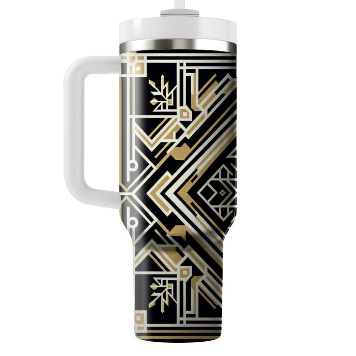 Geometric Art Deco Pattern  Travel Tumblers