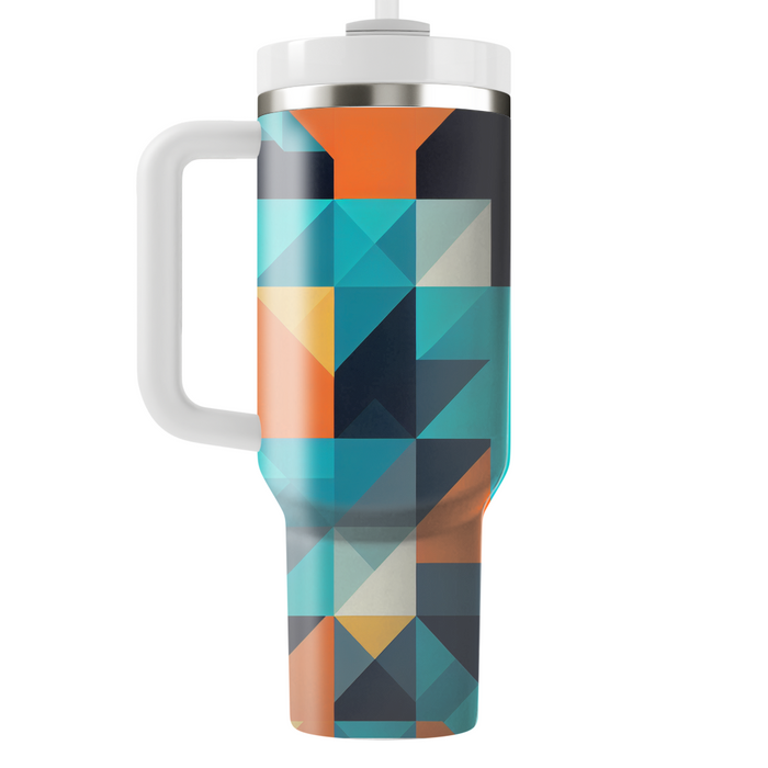 Bold Color Block Pattern  Insulated Tumblers