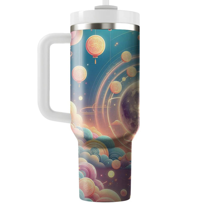 Surreal Harvest Moon - Mid-autumn Festival  Custom Tumblers