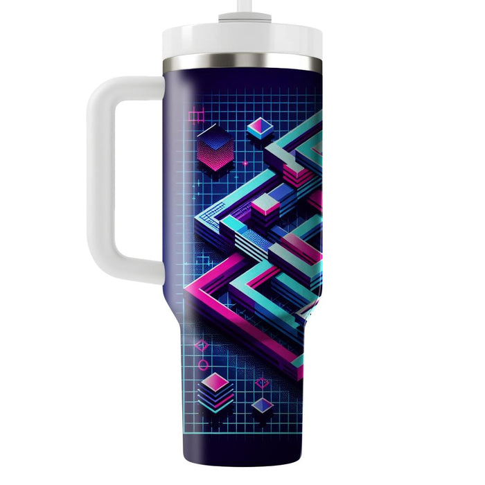 Techno Geometric  Custom Tumblers