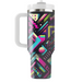 Bold Patterns And Neon Lights  Personalized Tumblers