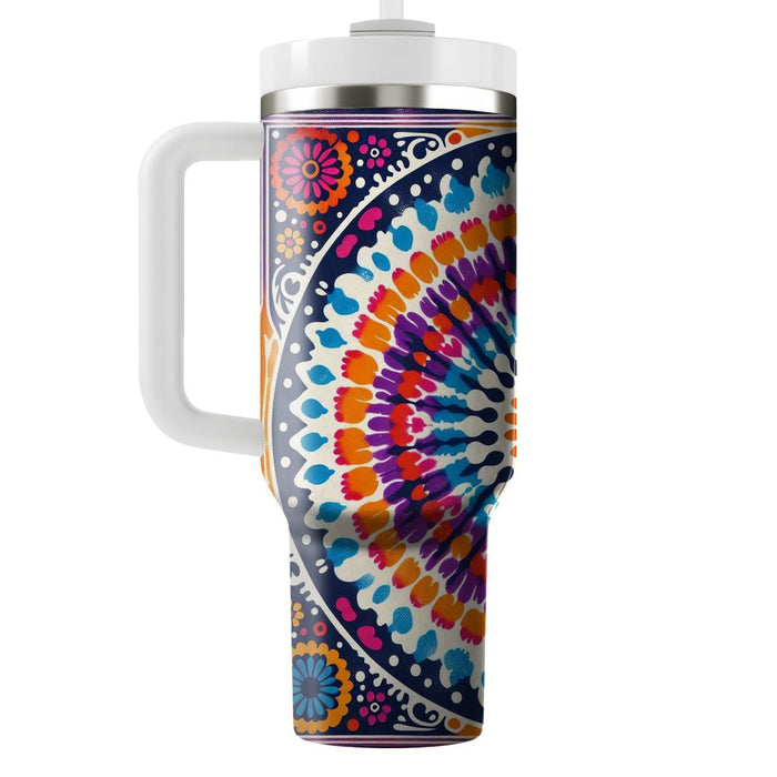 Vivid Tie-dye Burst  Tumbler Cups