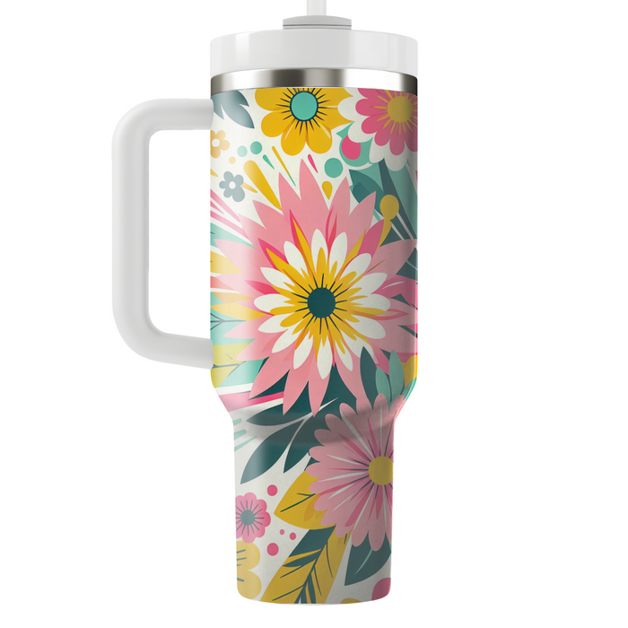 Floral Burst Pattern  Unique Tumblers