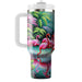 Vibrant Flamingo Lagoon  Tumblers With Lids