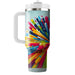 Vibrant Color Burst  Travel Tumblers