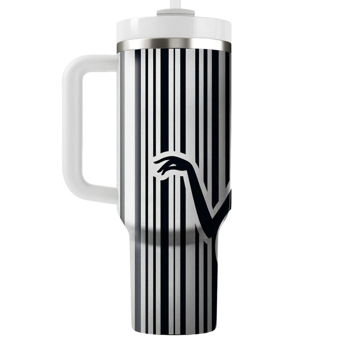 Chic Vertical Stripes  Decorative Tumblers