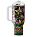 Spring Whimsical Flora  Tumblers With Lids