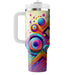 Bubbly 80s Shapes  Personalized Tumblers