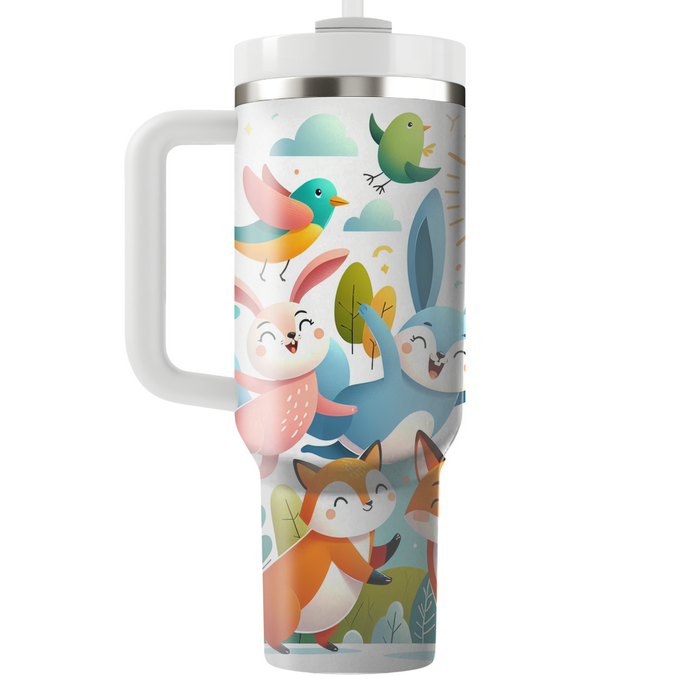 Charming Animal Friends Tumblers With Lids