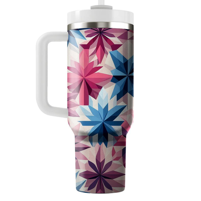 Geometric Flower Petals  Insulated Tumblers