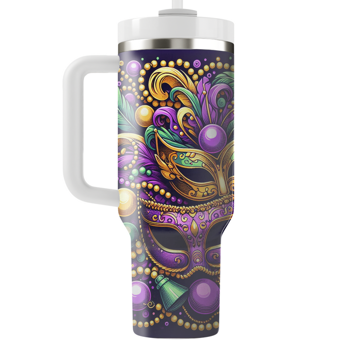 Bright Spirits - A Joyous Mardi Gras  Travel Tumblers