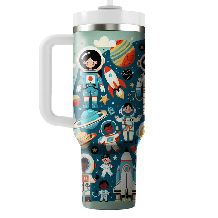 Whimsical Space Adventure  Custom Tumblers