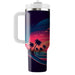 Vibrant Palm Trees Sunset  Personalized Tumblers