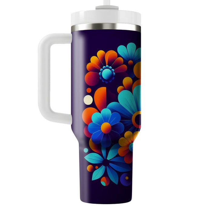  Floral Burst  Tumbler Cups