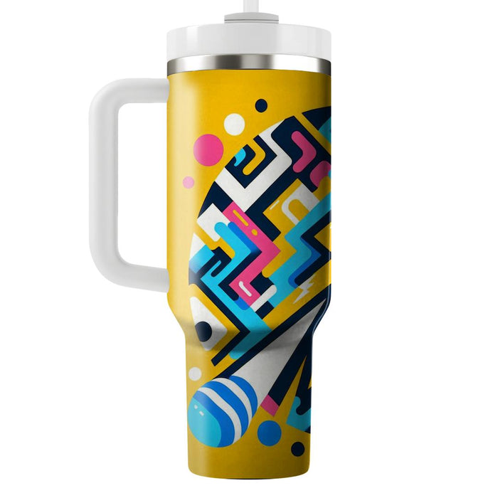 Bold Zigzag Patterns  Personalized Tumblers