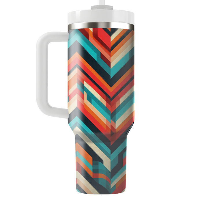 Vibrant Chevron Patterns  Unique Tumblers