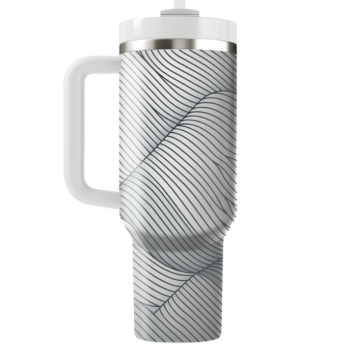 Minimalist Line Wave  Insulated Tumblers