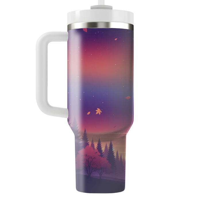 Autumn Twilight Serenity  Personalized Tumblers