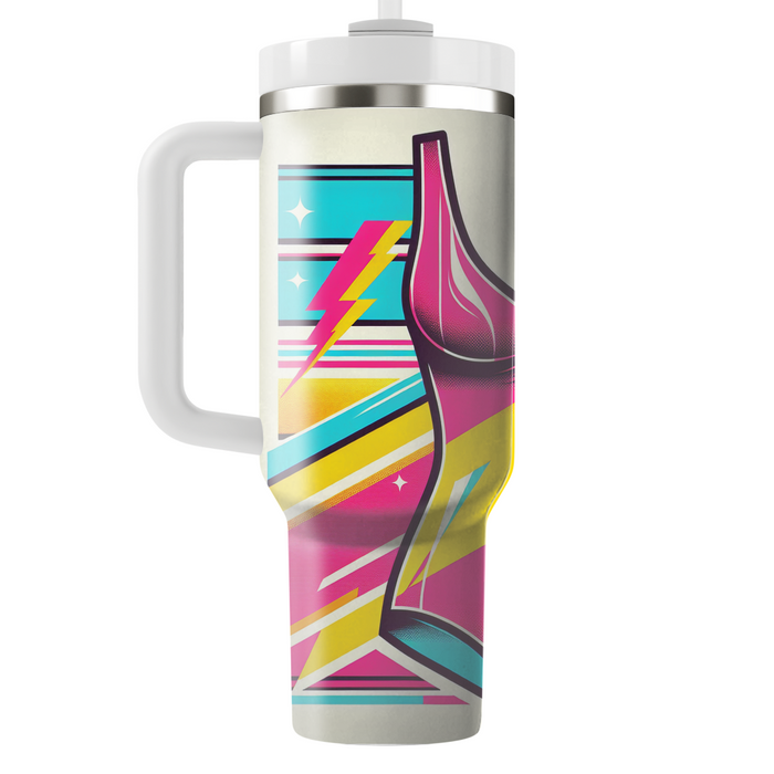 Electric Color Block Swimsuit Custom Tumblers