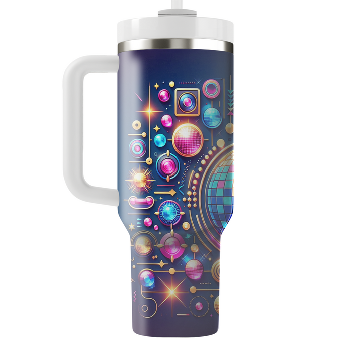 Retro Disco Lights Travel Tumblers