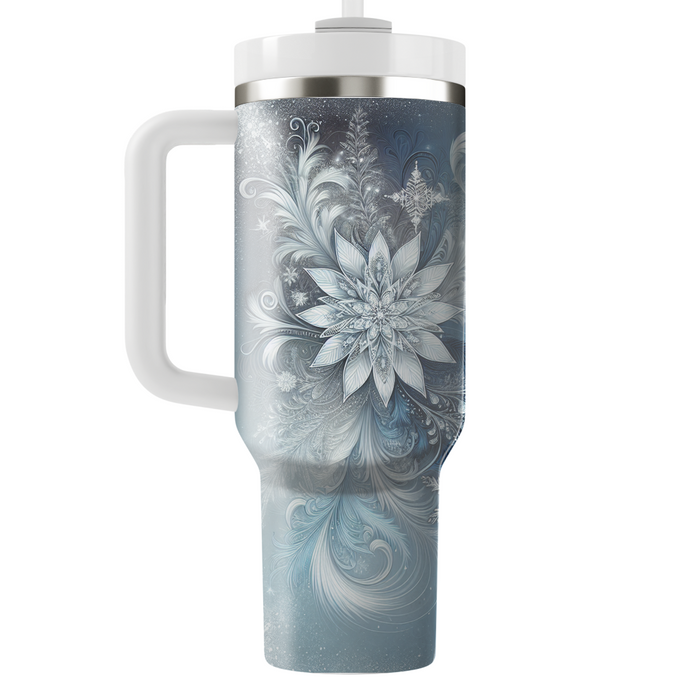 Winter Frosted Patterns  Travel Tumblers