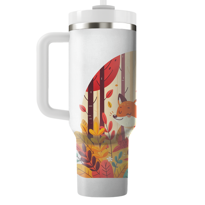 Whimsical Fox In Autumn  Decorative Tumblers