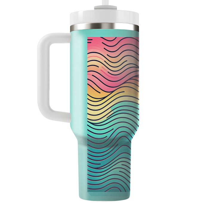 Waves Of Color  Decorative Tumblers