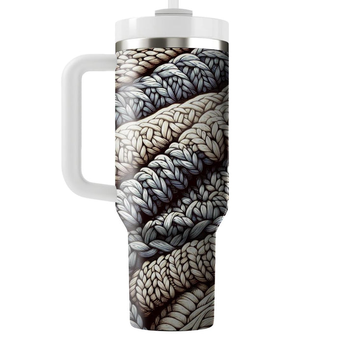 Winter Cozy Knit Tumblers With Lids