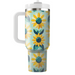 Stylized Sunflower  Insulated Tumblers