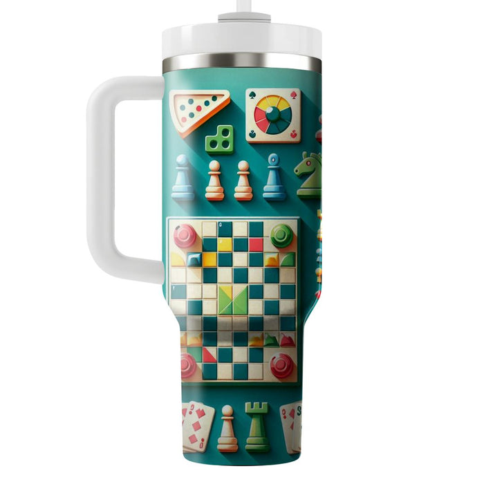 Vintage Board Game  Tumbler Cups