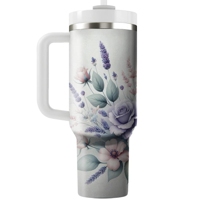 Floral Charm  Tumblers With Lids