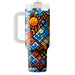 Bold Retro Checkered  Custom Tumblers