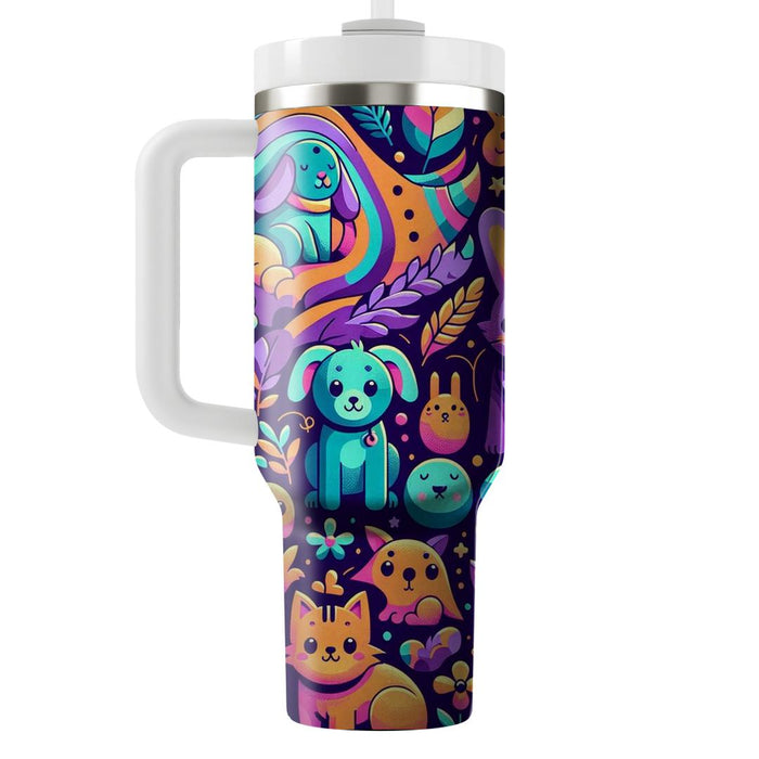 Whimsical Cartoon Critters  Unique Tumblers