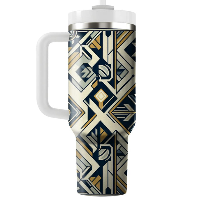 Art Deco Geometric Shapes  Personalized Tumblers