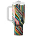 Vintage Chevron Rainbow  Tumbler Cups