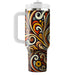 Retro Paisley Kaleidoscope  Tumblers With Lids