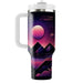 Bright Synthwave  Unique Tumblers