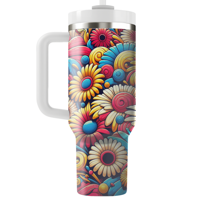 Whimsical Flower Carnival  Custom Tumblers