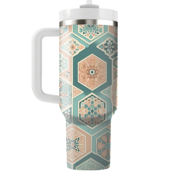 Honeycomb Blossom Decorative Tumblers